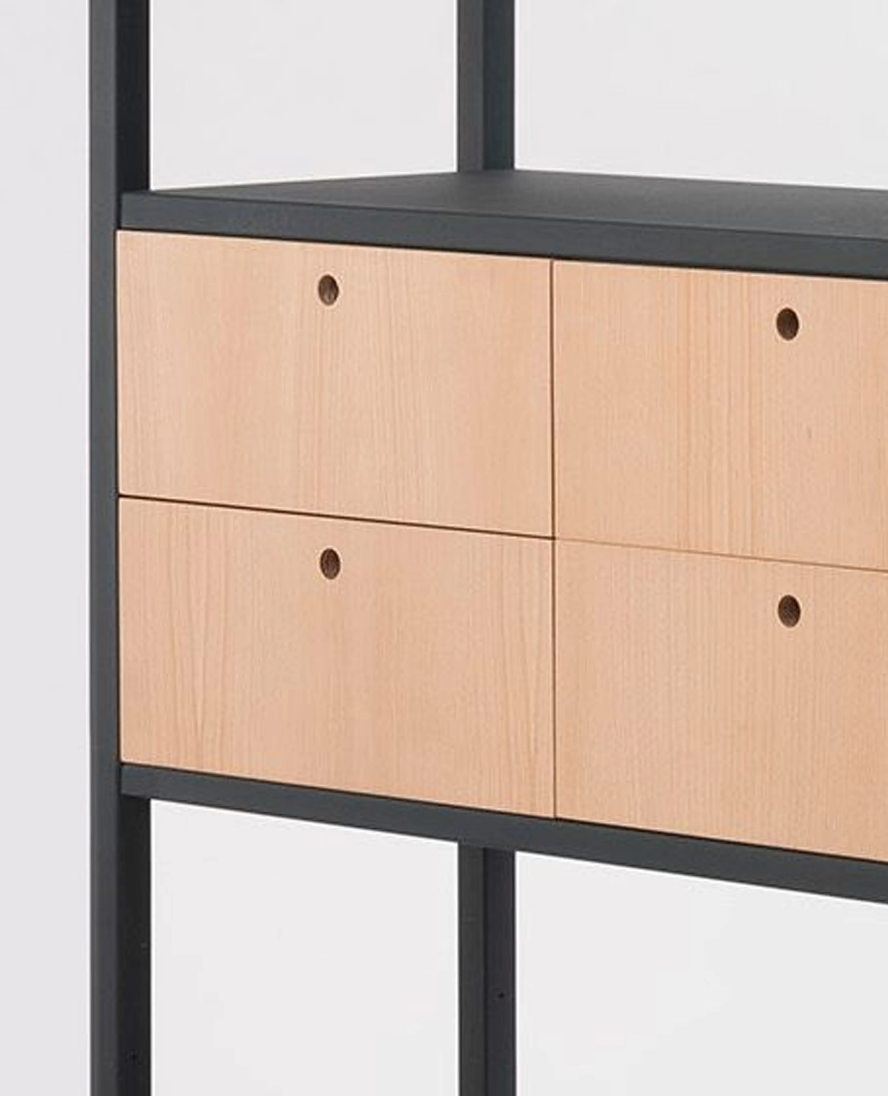 Dry Shelving Storage Drawers, 6 Drawers, 49.5" Width - 13.75" Depth - Image 2